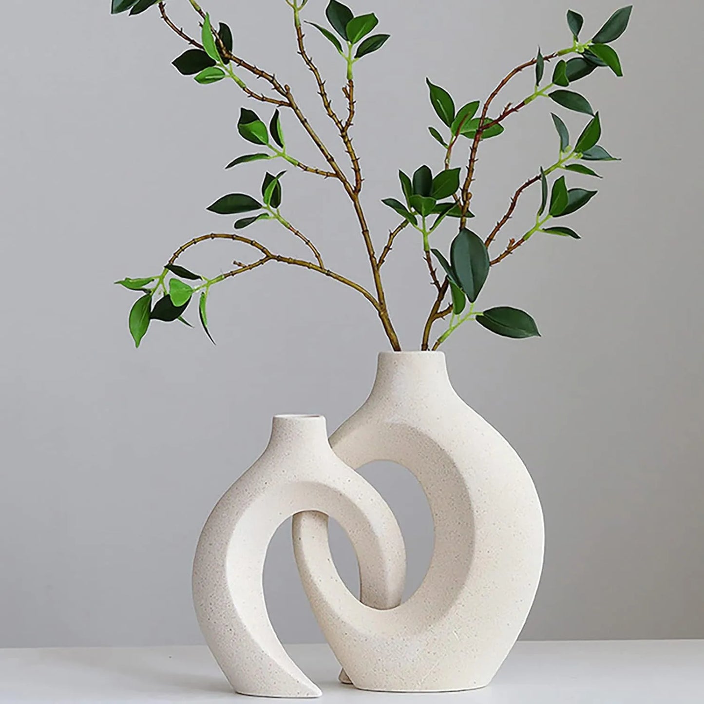 Ceramic Vase Set - Elegant Decor for Home & Cafe